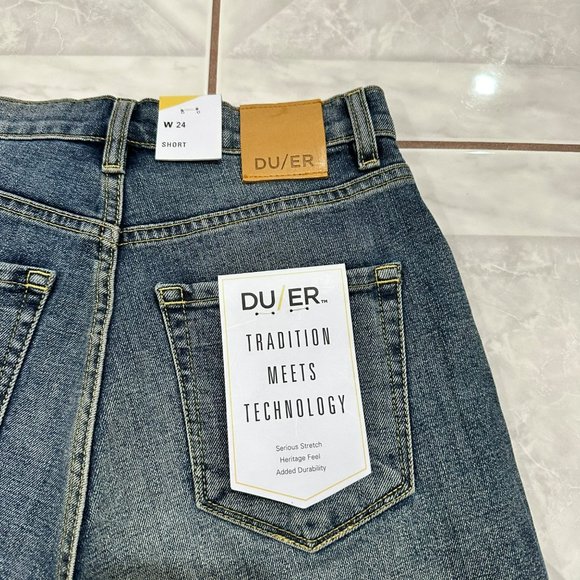 NWT DU/ER Denim Shorts Womens Size 24 Blue Vintage Jeans - Picture 9 of 13